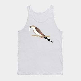 Yellow-Billed Cuckoo Watercolor Painting Tank Top